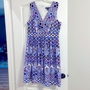 Jessica Howard Sleeveless Blue Purple Dress